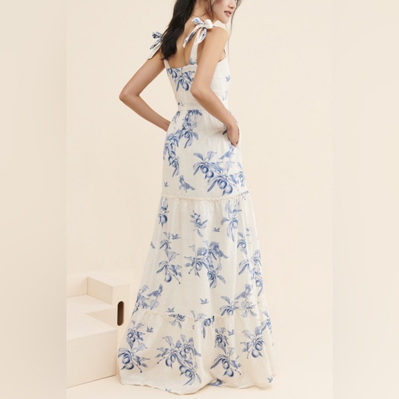 EUC Agua Bendita x Anthropologie Toile print maxi dress - Picture 2 of 14